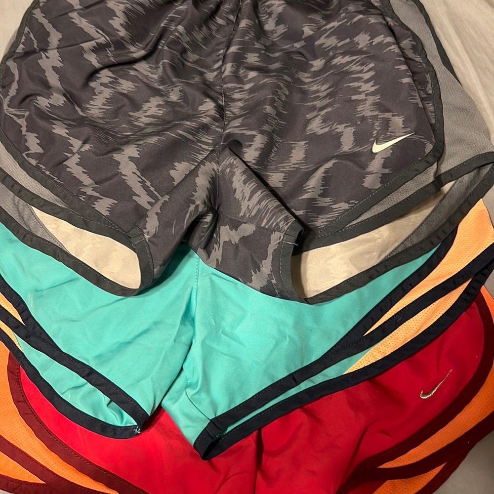 3 pairs of Nike shorts all size small